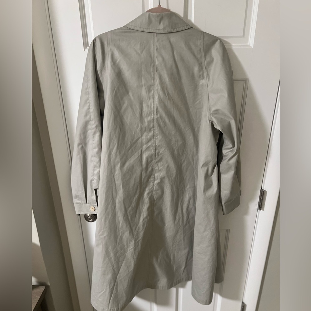 80s Misty Harbor Khaki Tent Trench Coat |Vintage Minimalist| size 14 petite - Picture 7 of 7
